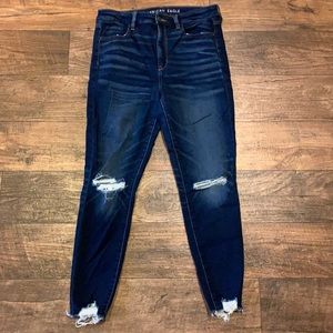 AE Distressed Dark Wash Jeans